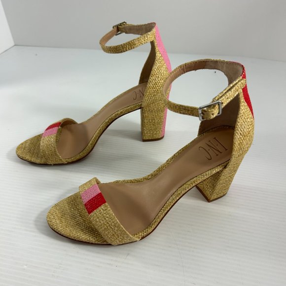 INC International Concepts Womens Sandals Size 8.5 M Open Toe Ankle Strap Kivah - Picture 3 of 8